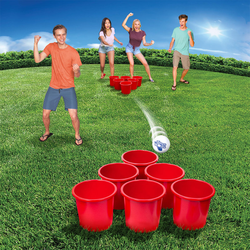 Banzai Plastic Giant Games with Carrying Case