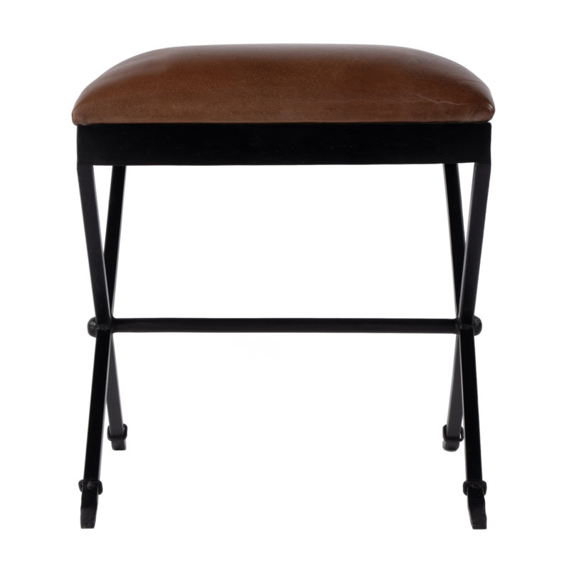 Tabouret d'appoint rembourré en cuir l 20 po Livingston
