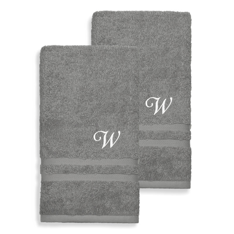 Débarbouillette 100% coton Denzi, W, Gris foncé
