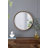 31.5" Round Pine Wood Mirror