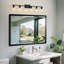 Miroir de salle de bain à 6 lumières à intensité variable avec miroir Navila-1070142402