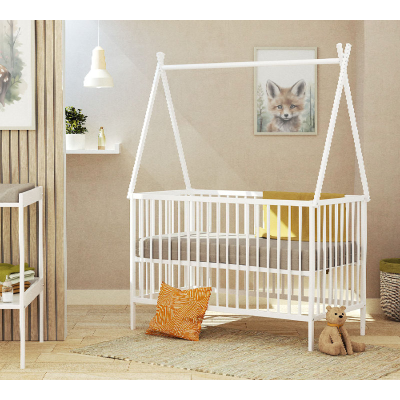 Cot Bed, White
