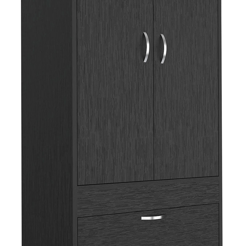 Armoire Alabama, une grande armoire, deux tiroirs