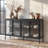 60"W Sideboard With 4 Glass Door