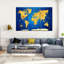 Reproduction d'art sur toile jaune-93062484