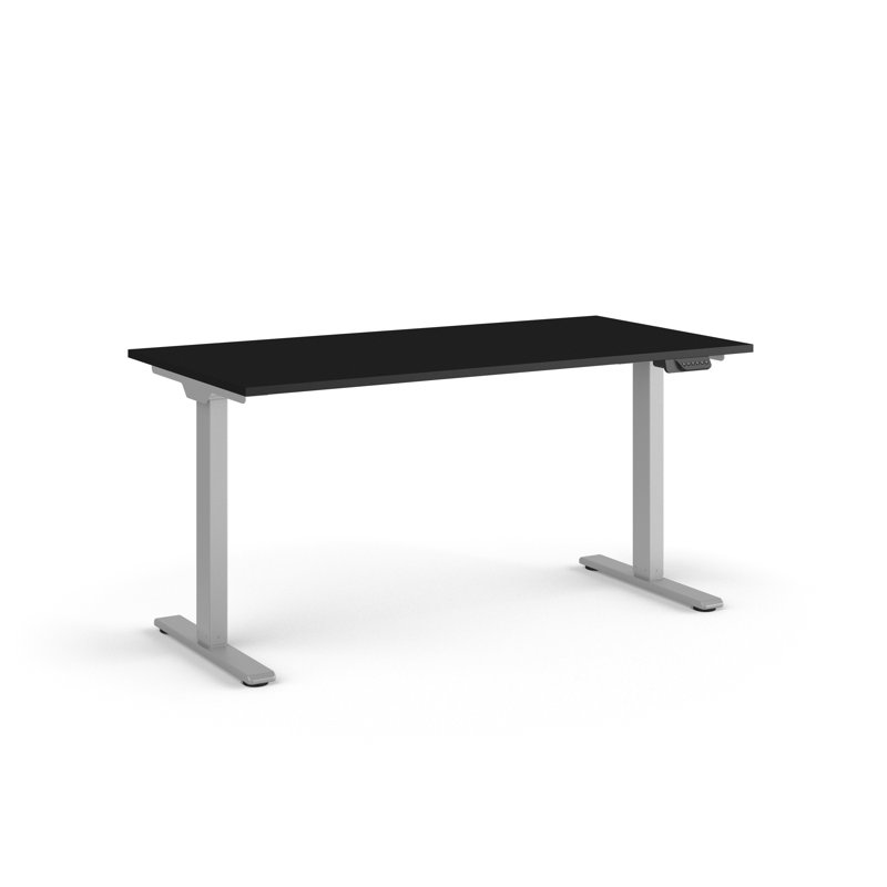 Bureau debout réglable en hauteur eFloat Go 2.0, Stratifié noir, L 60 po x P 30 po