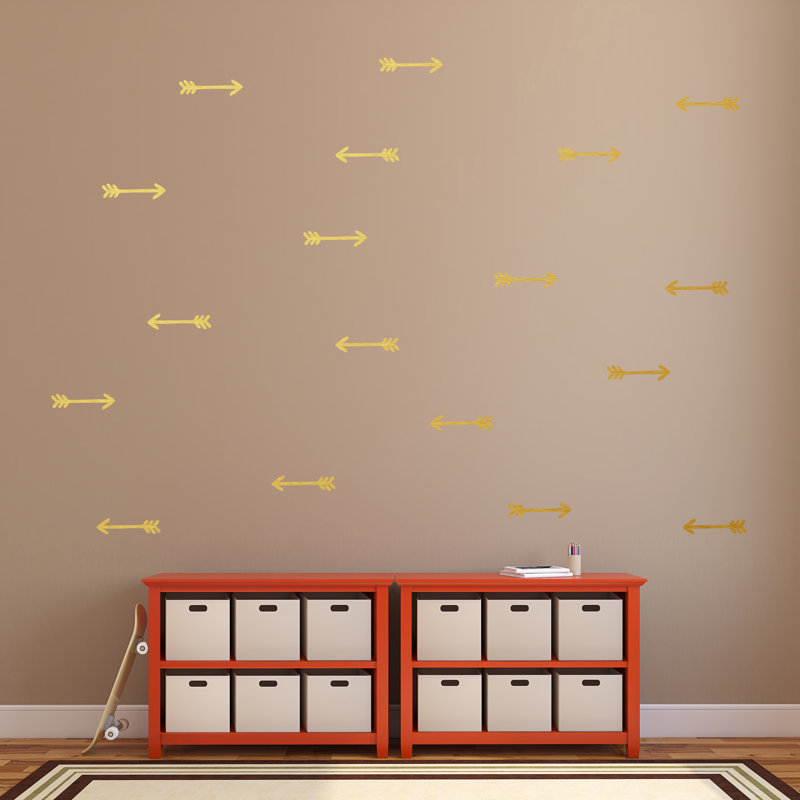 Abstract Wall Decal, Gold
