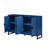 Storage Cabinet Sideboard With Stunning Water Wave Door Design-1396791608