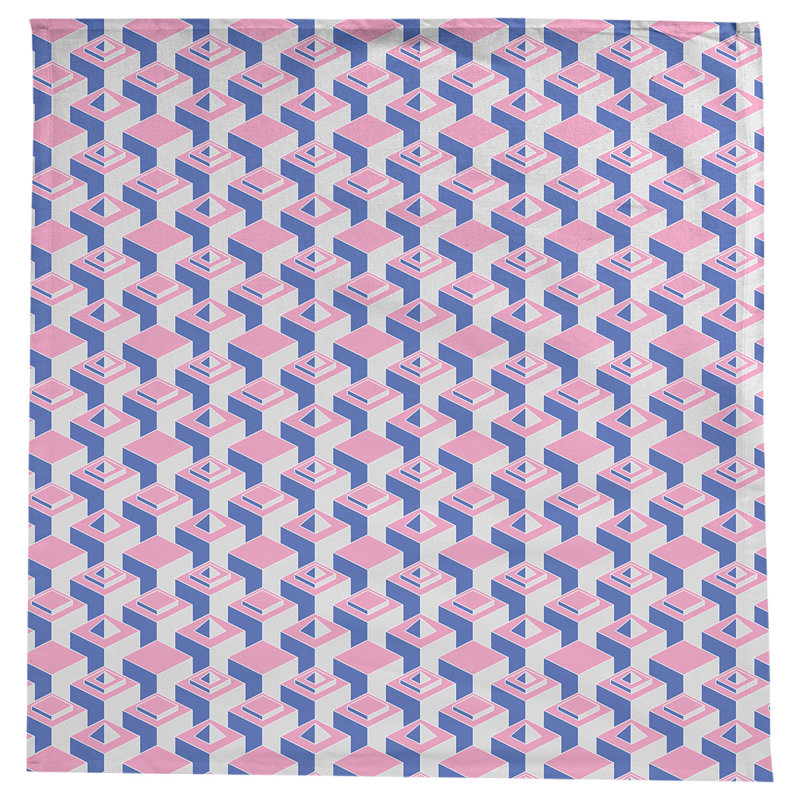 Nappe de gratte-ciels classiques, Rose/bleu