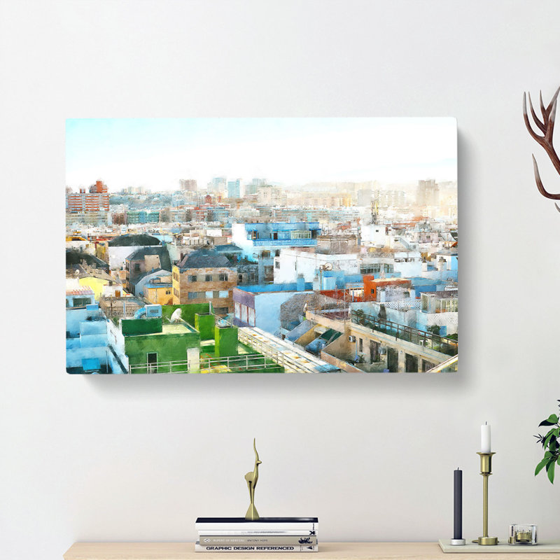 Rooftop View Of Gran Canaria - Wrapped Canvas, 45cm H x 76cm W x 4cm D