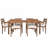 Acacia Wood Outdoor Patio Dining Table Set, Dining Table And Chairs-877034700