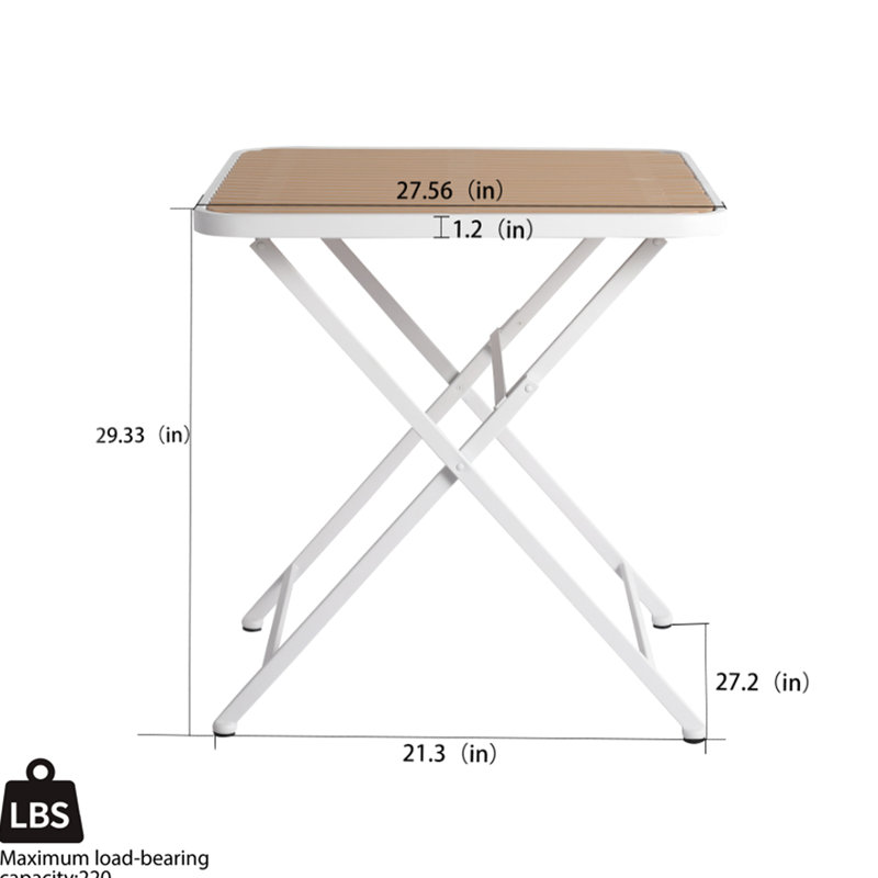 Stackable Blue Grey Pp Armchairs Of 4 With An Indoor/Outdoor Folding Square Table, Body - Hugging Shape, Tabletop, Metal Legs , All Weather, , No Assembly For A Modern Engineered