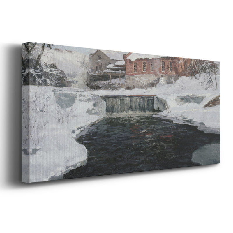 Série paysage - Dxliv - Toile tendue avec châssis - Prêt à accrocher, H 16 po x l 40 po