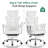 Ergonomic Executive Chair with Headrest, Padded Armrest and Footrest-856873569