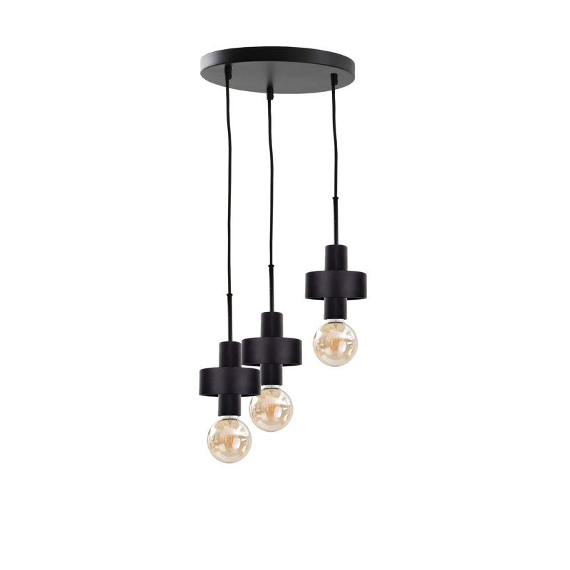 Bernda 3 - Light Cylinder Pendant, Black