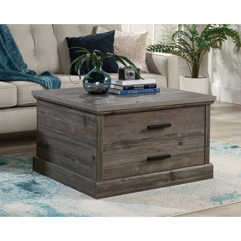 Masoud Single Coffee Table, Pebble Pine