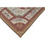 Tapis oriental rouge de haute qualité noué à la main multicolore rouge / beige / brun