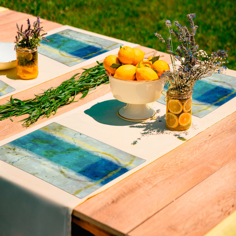 Polyester Abstract Rectangle Placemat