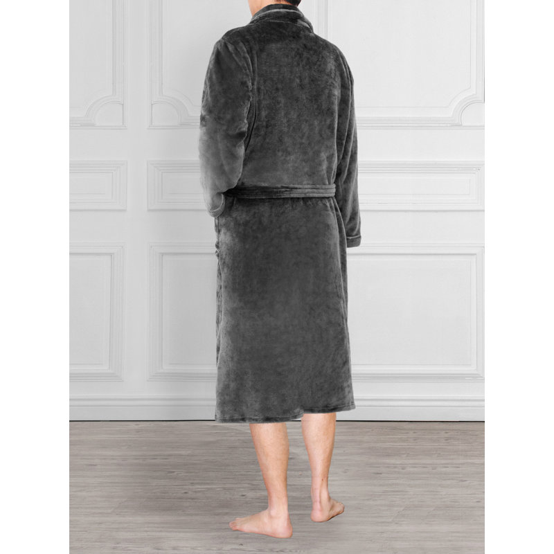 Peignoir mi-mollet avec poches Laskie, Gris