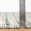 Tapis bleu en laine tissé à la main Poppy-98730321