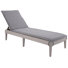 Chaise longue inclinable en résine avec coussins Luman