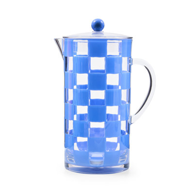 Black Check Acrylic Pitcher