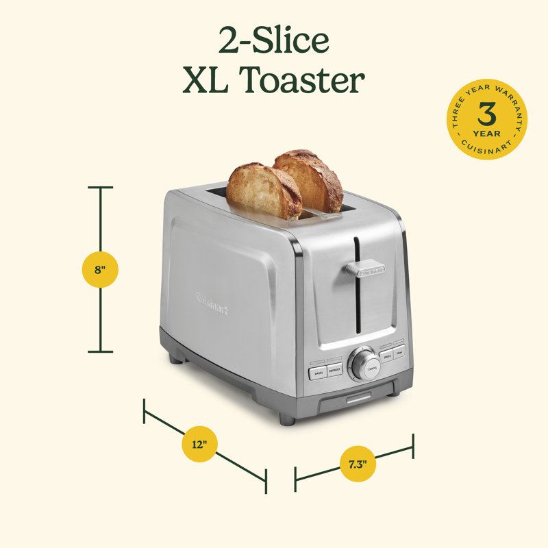 Cuisinart 2-Slice Slot Stainless Steel Toaster