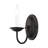 1 Light Black Wall Sconce