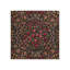Tapis rouge / vert / brun en laine à motif floral Royale Kerman-5775474