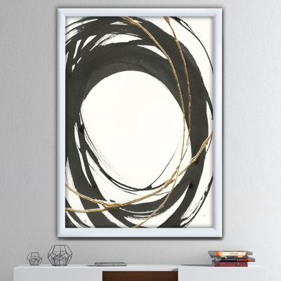 « gold glamour circle ii »-reproduction d’image sur toile