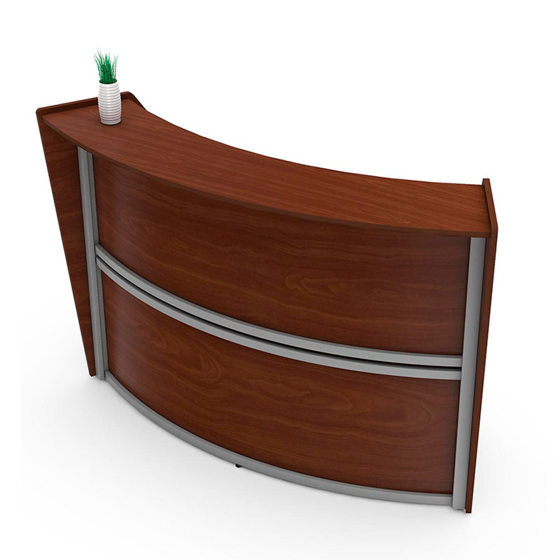 Bureau de coin de réception, Cerisier, 45"H x 69.5"W x 27"D