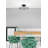 Derinna 16.88 In. Modern Integrated LED Black Contemporary Semi Flush
