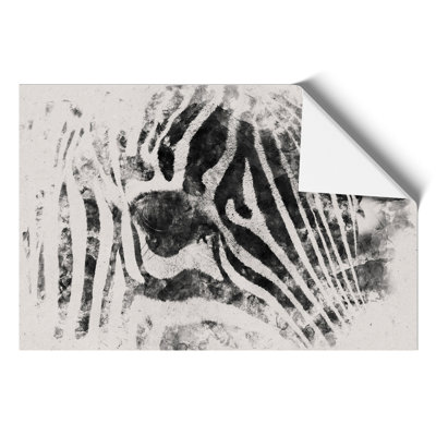 Zebra Watercolour - Frameless Print