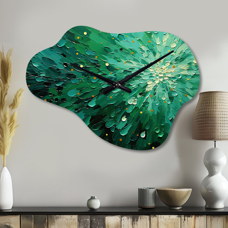 Horloge murale Emerald Euphoria II - Paysages, Petit