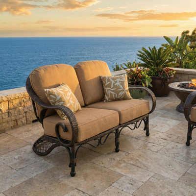 Jared Loveseat with Cushions by World Menagerie