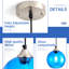 7.9" Light Green Globe Glass Pendant Light, Modern Kitchen Island Lighting, 2 Pack for Bedroom, Living & Dining Room-59908894-59908895