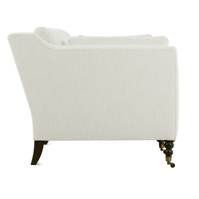 Madeline Sofa, Natural, Chocolate, 34"H x 90"W x 40"D