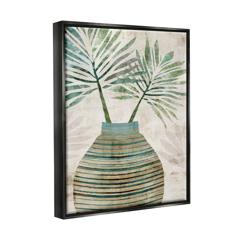 Rustic Boho Botanicals, Cadre flottant noir de jais, H 31 po x l 25 po x P 1,7 po