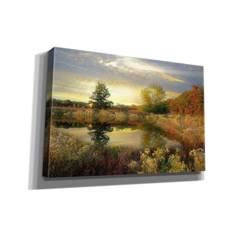 "Arrivées de l'aube" par John Rivera - reproduction d'art sur toile tendue, H 40 po x l 60 po x P 1,5 po