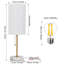 Lampe de table élégante 15,3 "dorée Haymer-518165616