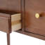 Bureau de coiffeuse rectangulaire à 3 tiroirs avec maquillage sur pied et miroir