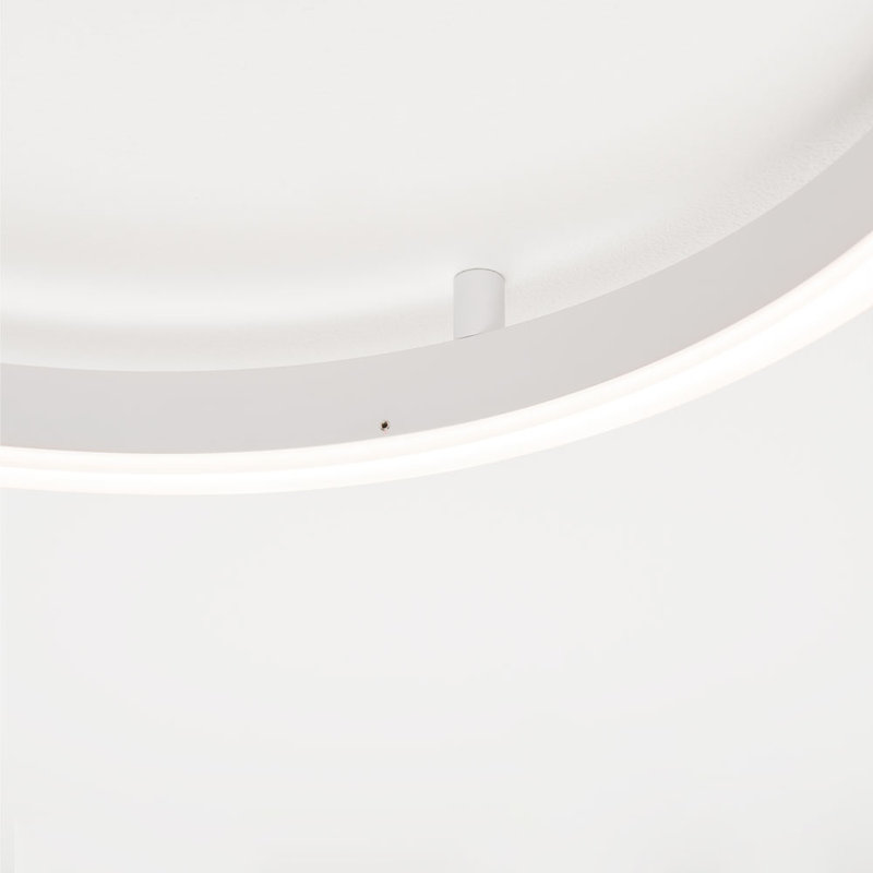 Ring 2-Light LED Ceiling Light, Black, 5.5cm H x 40cm W x 40cm D