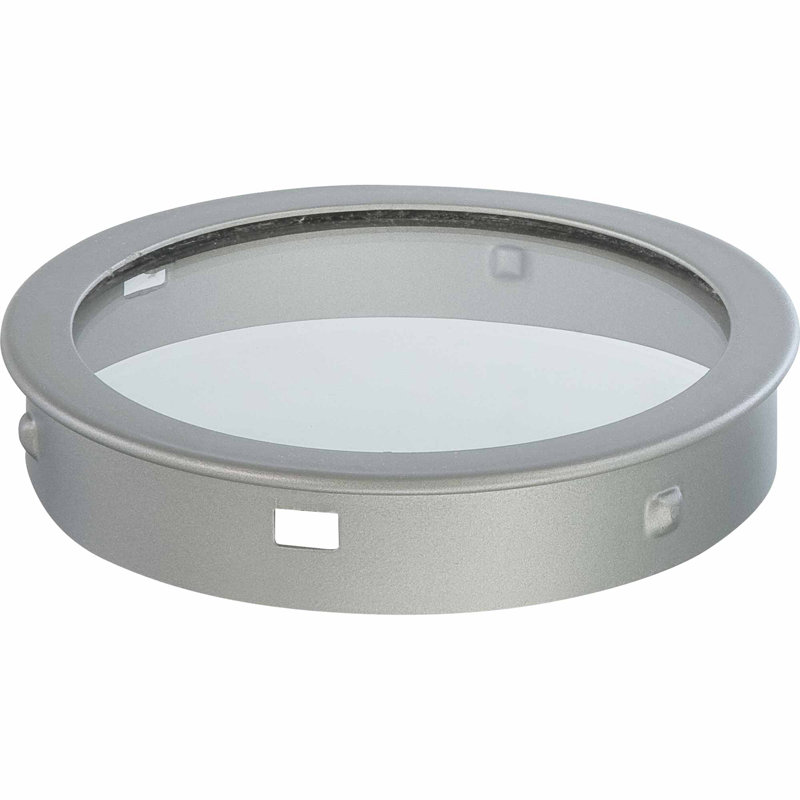 Volume Lighting V0966 Lentille de couvercle supérieure argentée pour luminaire extérieur cylindrique, Gris argenté