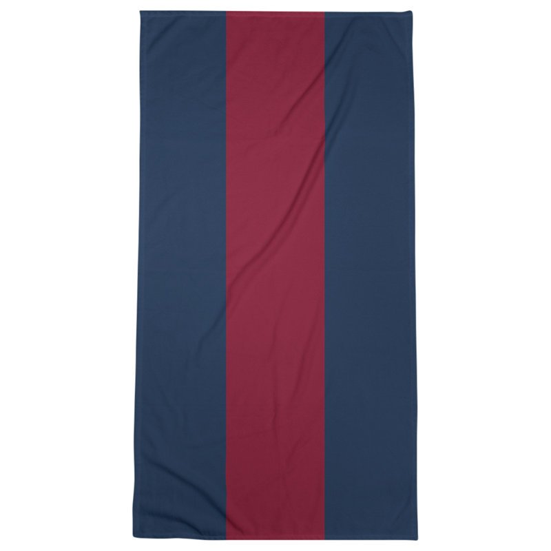 Winnipeg Lightweight Bath Towel, Polar Night Blue/Red/Polar Night Blue, Microfiber