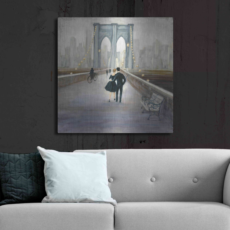 «Bridge To NY V2» par Julia Purinton, H 36 po x l 36 po