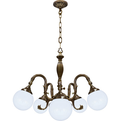 Frakes 5 - Light Candle Style LED Chandelier