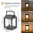 7.4" Battery Powered Integrated LED Solar Outdoor Lantern-114394664