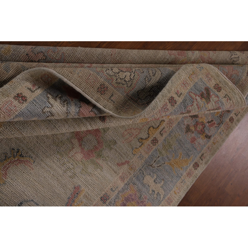 Vegetable Dye Oushak Turkish Area Rug 5x8