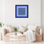 Abstrait «Azul Rocio», reproduction d'art géométrique murale-979528573-979528451