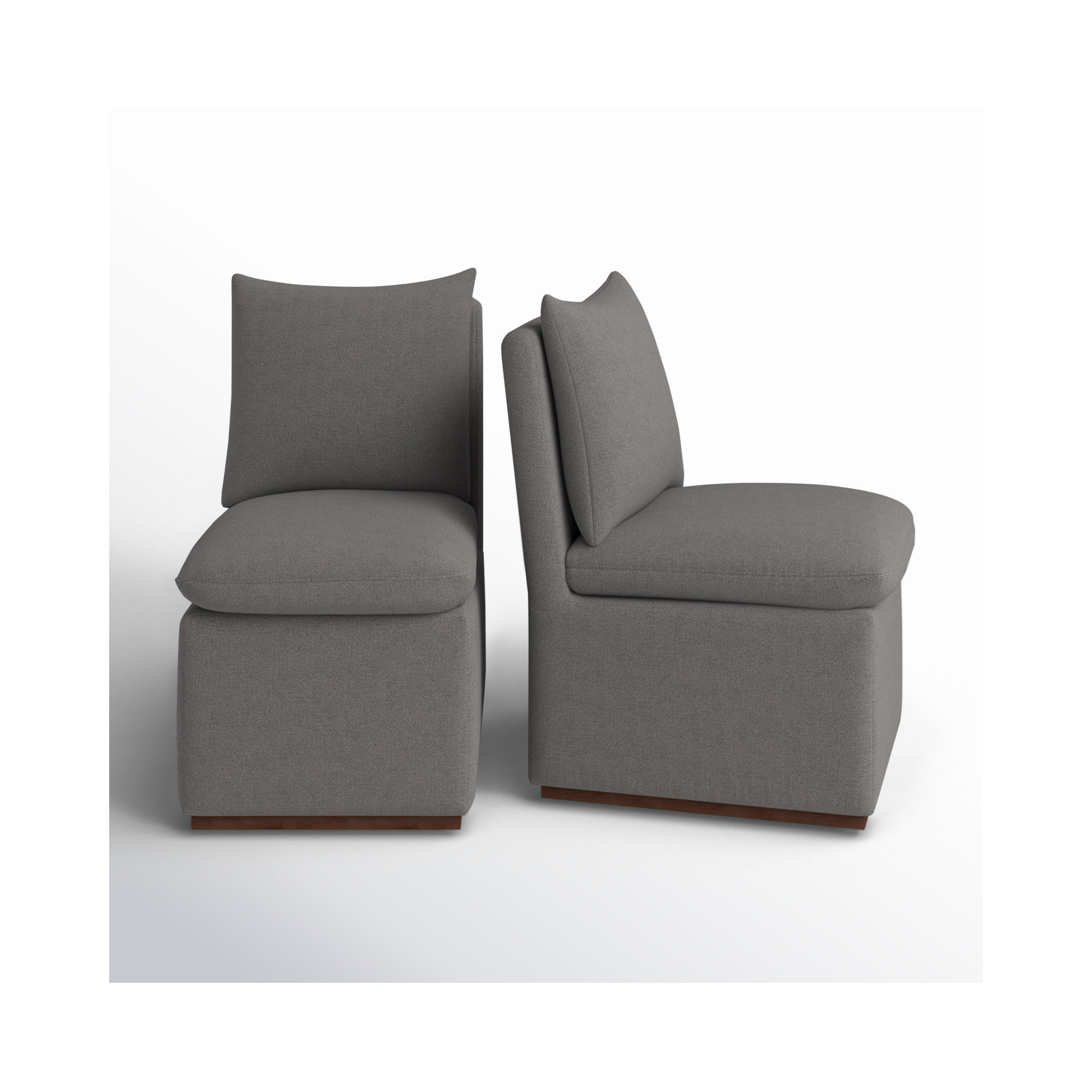Bobbi Upholstered Dining Chair, Effie Flint Performance Linen